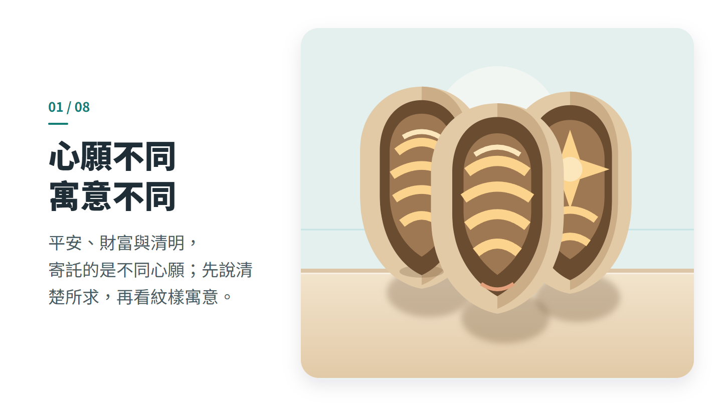 心願不同 寓意不同