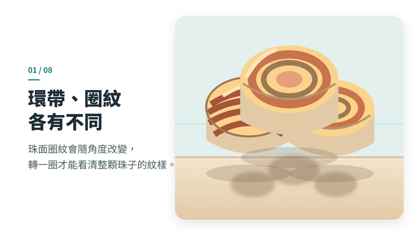 環帶、圈紋 各有不同