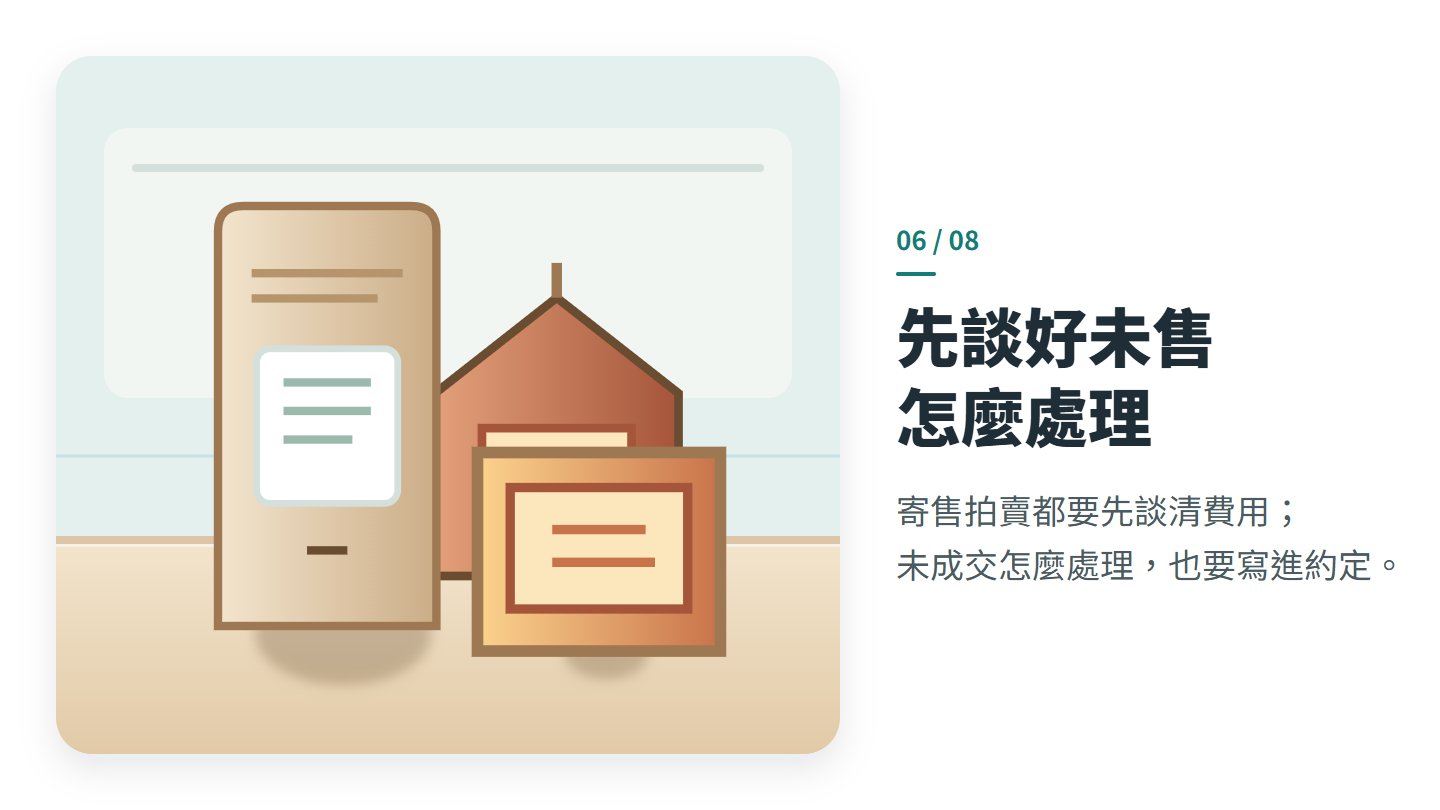 先談好未售 怎麼處理