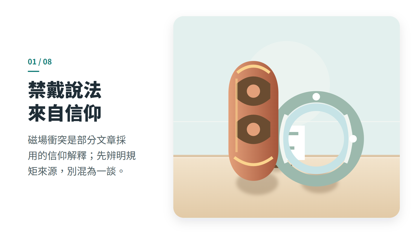 禁戴說法 來自信仰